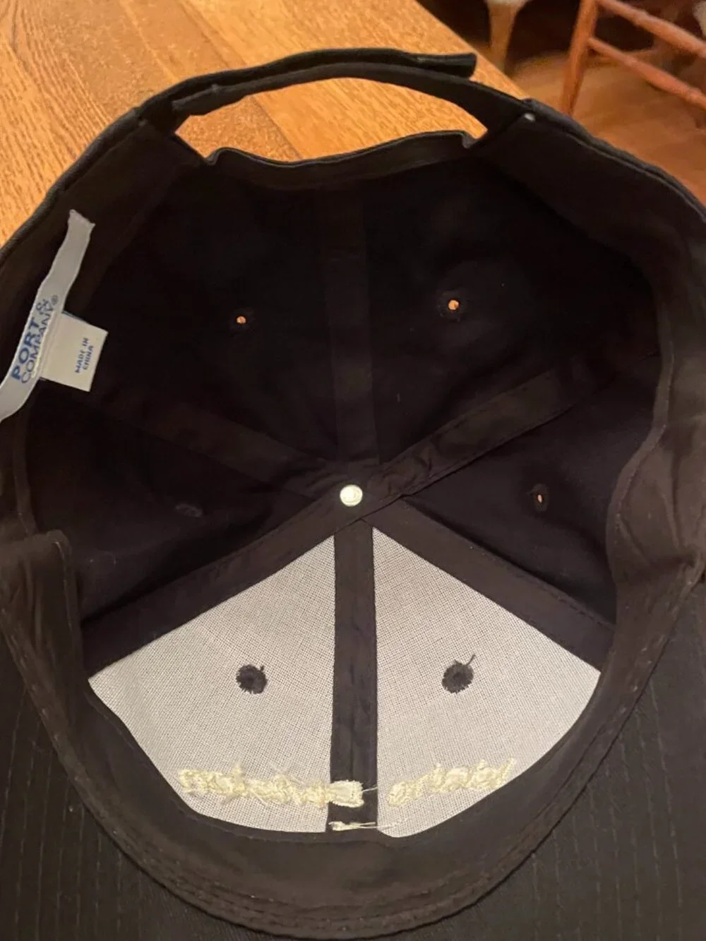 Idaho Division of Aeronautics Black Hook and Loop Baseball Hat Cap
